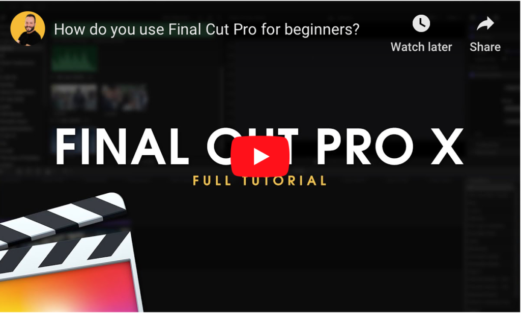 How do you use Final Cut Pro for beginners?