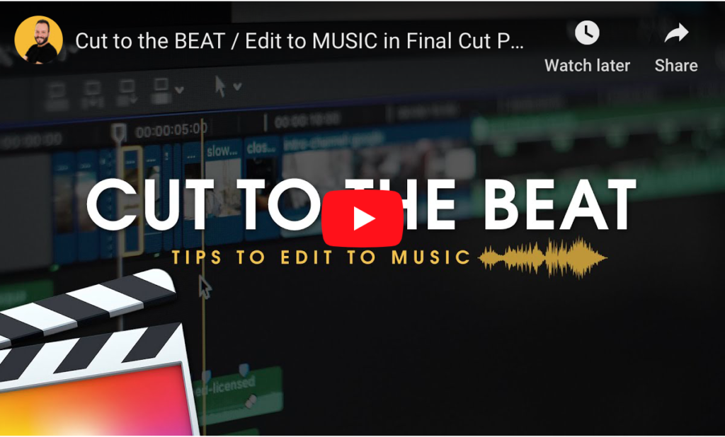 How to edit to music
